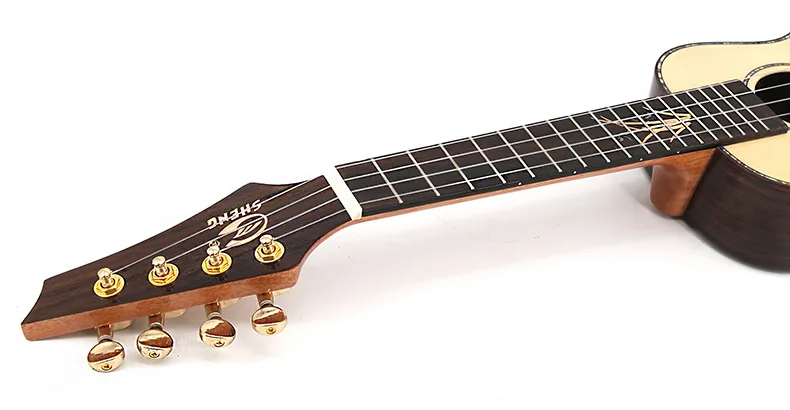 Верхний тенор для концерта из блестящей ели 23 дюйма светло блестящий мини гитара