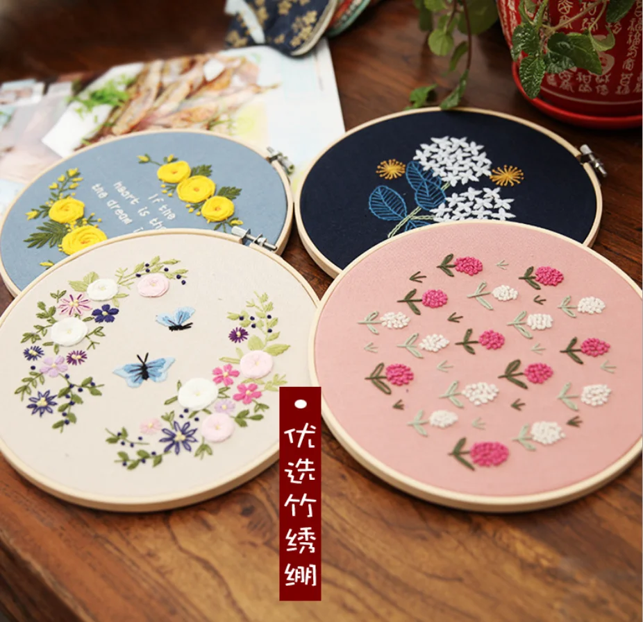 

Ручная вышивка материал сумка креативная ткань художественные цветы китайская живопись европейская живопись висячая картина