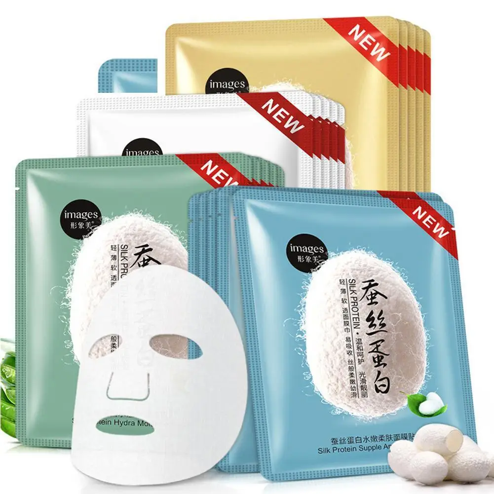 

Silk Protein Mask Deep Moisturizing Oil Control Shrink Pores Whitening Anti-Aging Pigmentation Corrector Whole Face