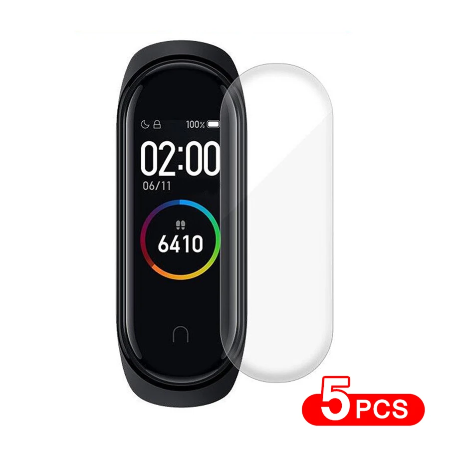 5 шт. защитная пленка для экрана Xiaomi Mi Band 4 3 2 miband band2 умный браслет не закаленное