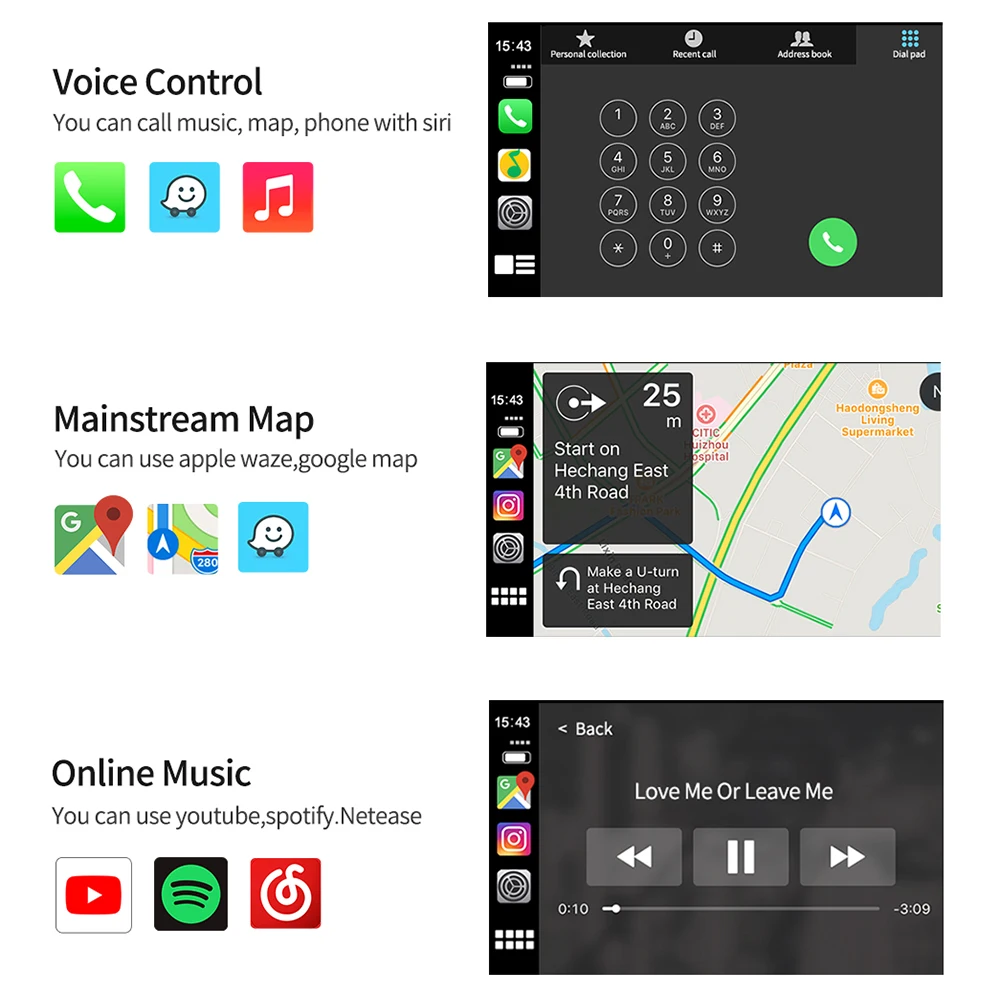 

LeeKooLuu 5G wireless Carplay box wireless Apple Carplay Android Auto carplay ai box for Android Radio Stereo Car Multimedia