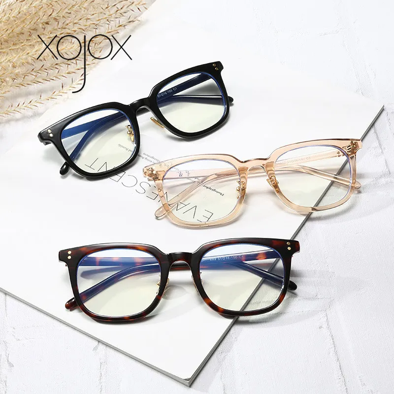 XojoX очки оправа анти голубые глаза одежда для женщин и мужчин Модные прозрачные