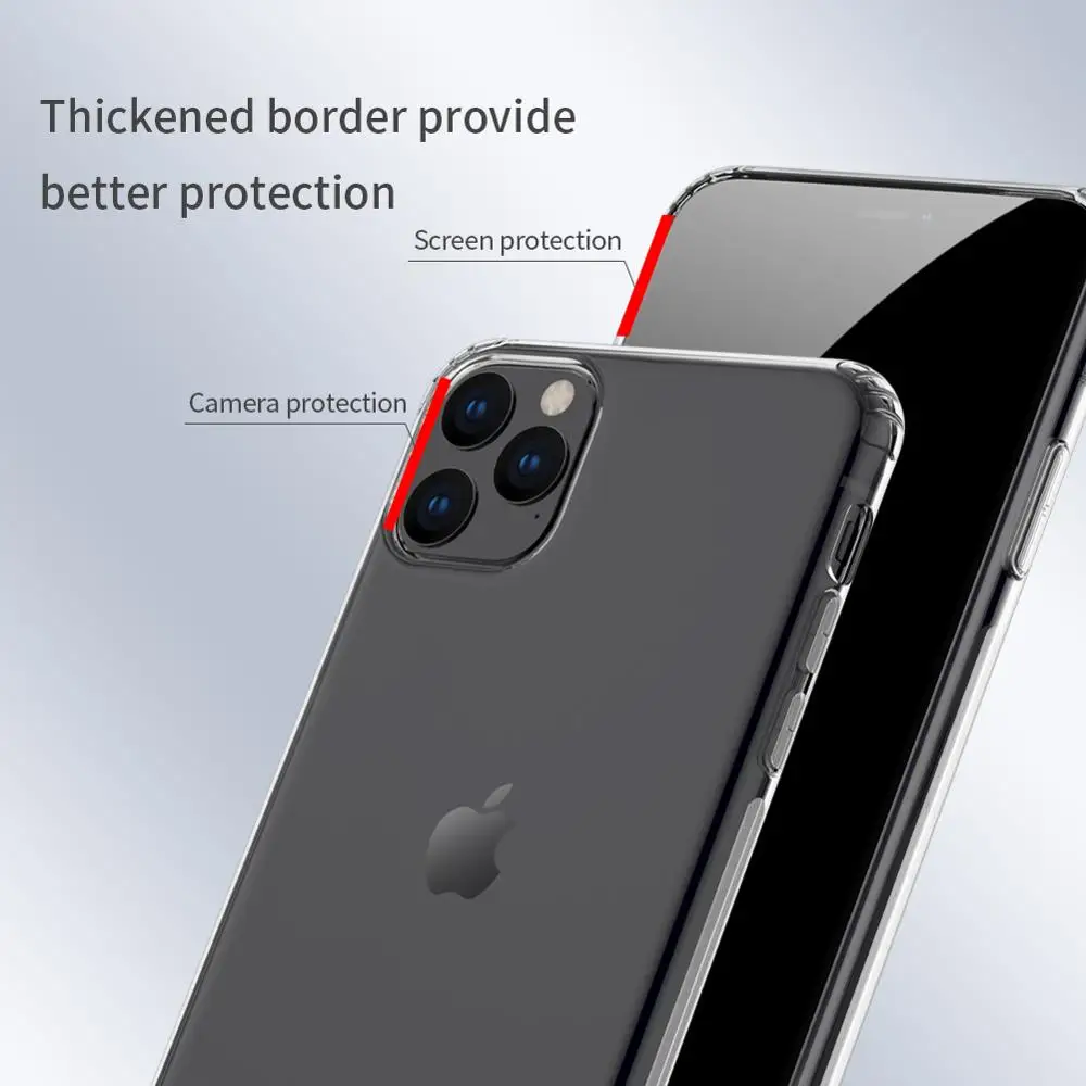 Для iPhone X XR XS Max чехол Nillkin TPU 0 6 мм Ультратонкий для телефона силиконовый 8 7 6s Plus 5 5S SE
