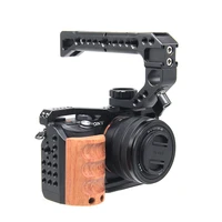 for sony a7c wooden cage rig nato rail arca swiss plate hand grip with handle