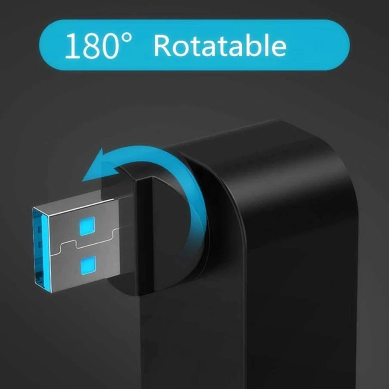USB 3 0 концентратор 90 °/180 ° градусов вращающийся сплиттер к адаптеру концентраторы