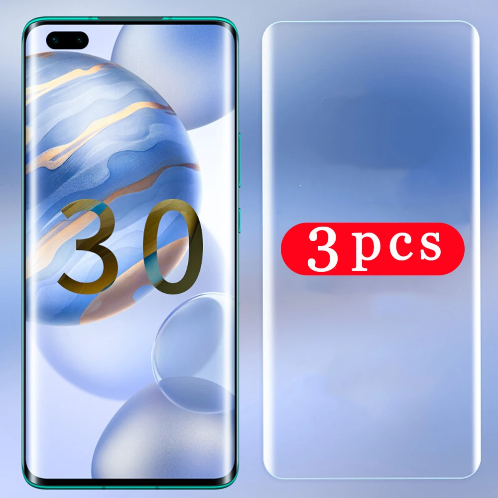 3 шт. Защитная пленка для huawei honor view 30 pro plus v30 30s 20 lite 20i 20s v20 закаленное стекло защиты