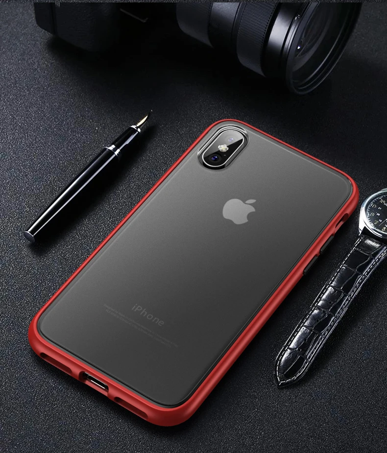 Для iPhone XS чехол Magic Shadow IPAKY для iPhone XS MAX чехол с цветными кнопками Мягкий Бампер PC Гибридный противоударный чехол для iPhone XR