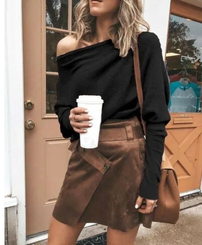 Fashion 2019 Autumn Sexy Chiffon T-shirt Women Tops Off Shoulder Shirts Strapless Feminine Plus Size Winter White | Женская одежда