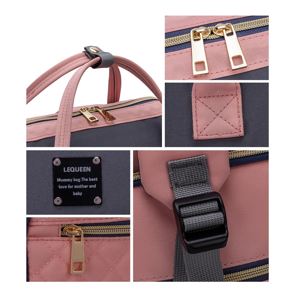 

Multifunction Urine Pad Diaper Bag Baby Mom Backpack Maternity Nursing Bag