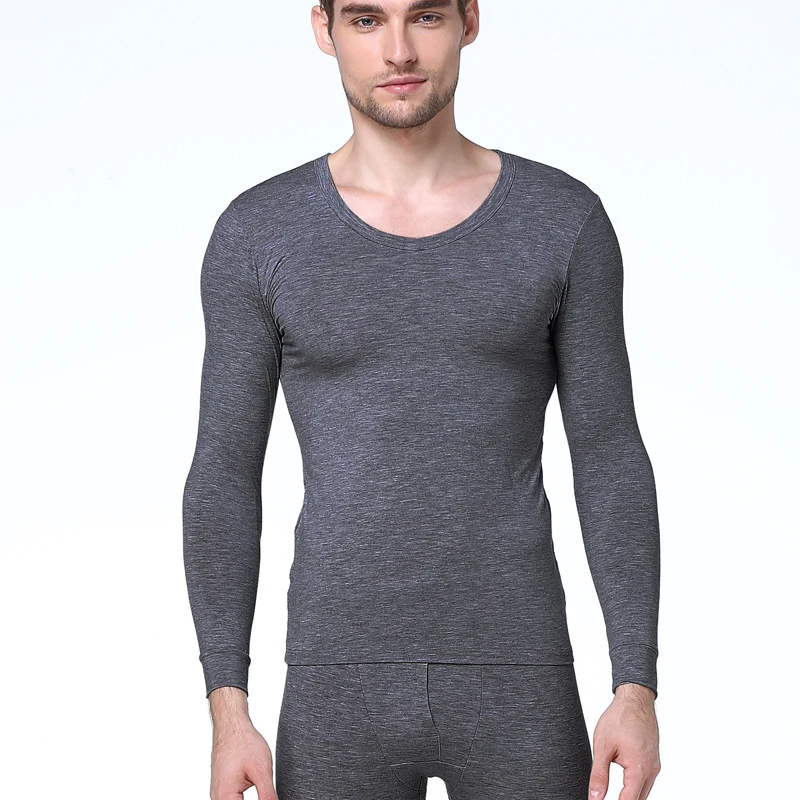 2 Sets Men's Good Quality Warm Pajama Underwear Tight Thin Set