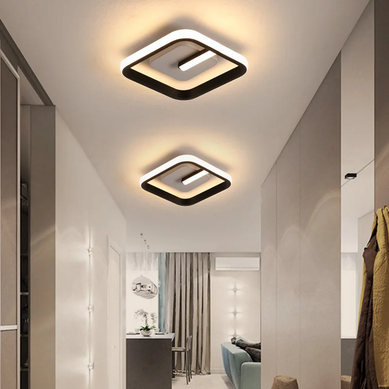 

LED Modern Minimalist Entrance Hallway Corridor Silicone Aluminum Acrylic Ceiling Light Front Porch Decoration