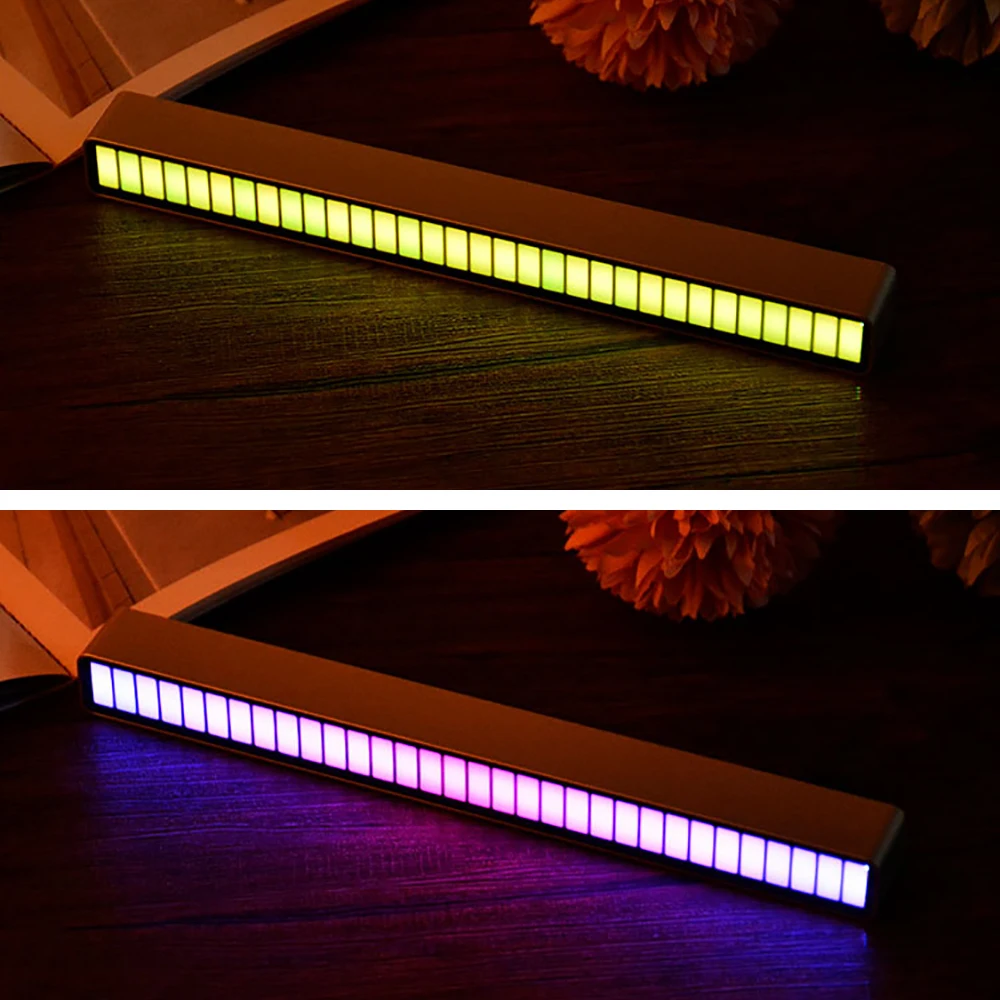 LED Strip Light Music Sound Control Pickup Rhythm APP RGB Atmosphere Lamp Colorful Night Car Home Decoration | Лампы и освещение