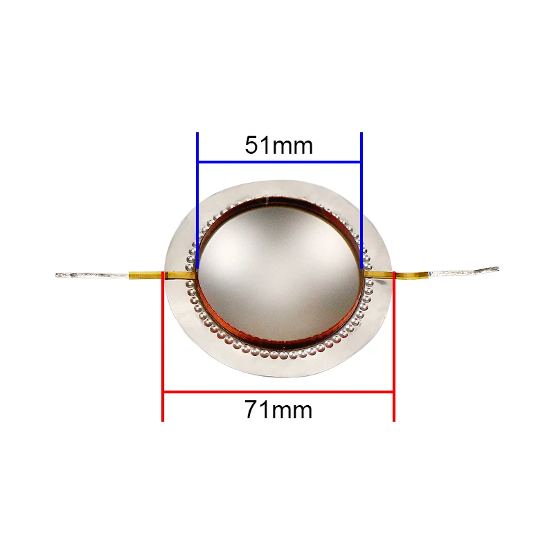 2pcs GHXAMP 51mm Speaker Titanium Diaphragm 8ohm Tweeters Horn Voice Coil for PV22xt 22t 22a RX22 | Accessories