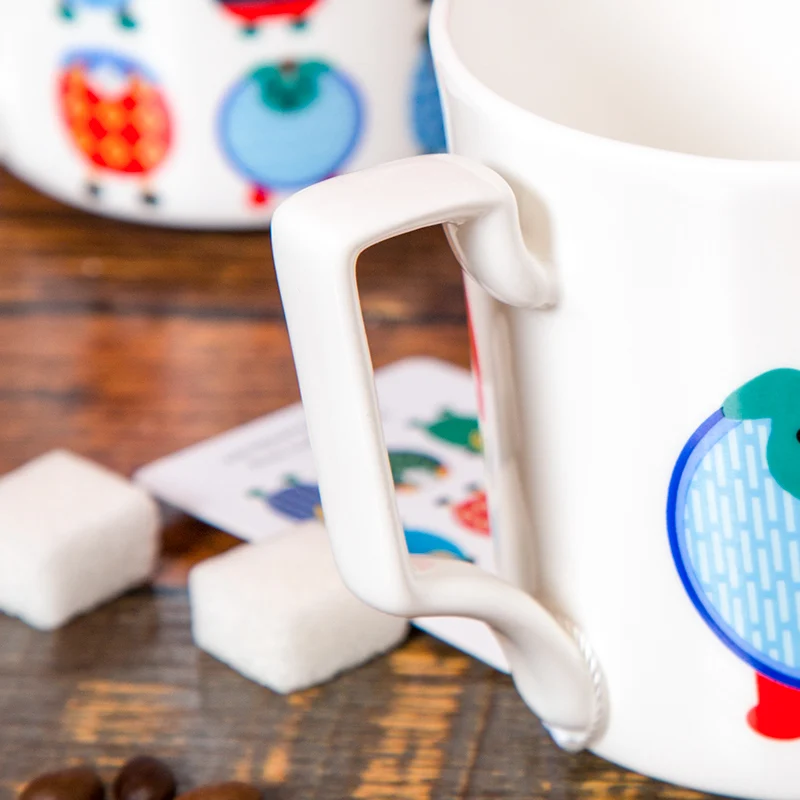 Новинка 2020 керамическая кофейная кружка с изображением животных овец и чайная