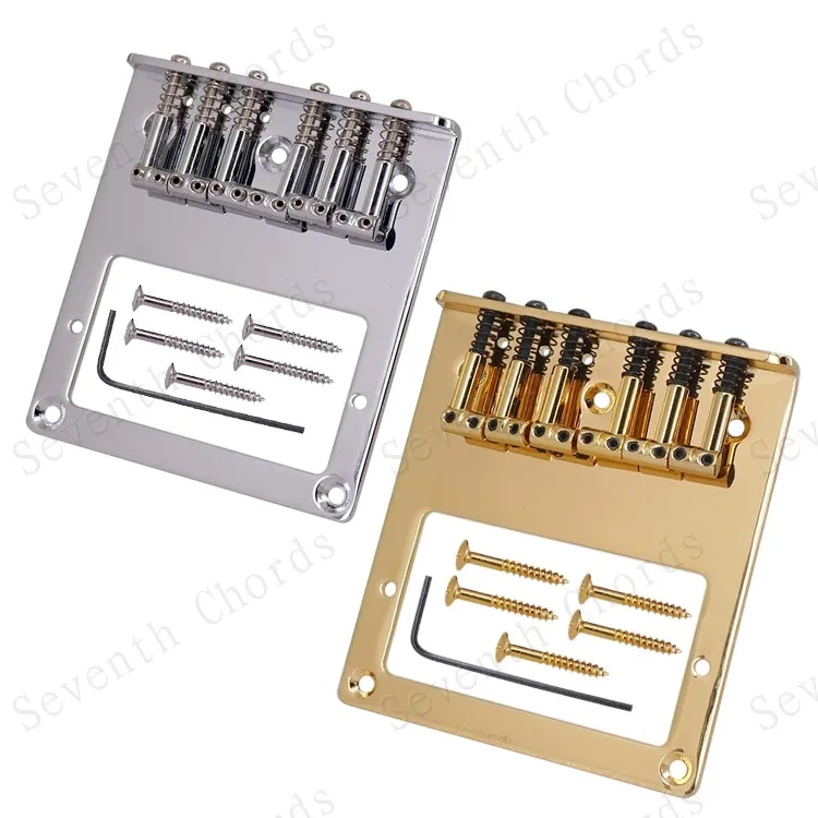 L Shape Saddle Double Coil Pickup Mounting Hole 6 Bridge for TL Electric Guitar | Спорт и развлечения