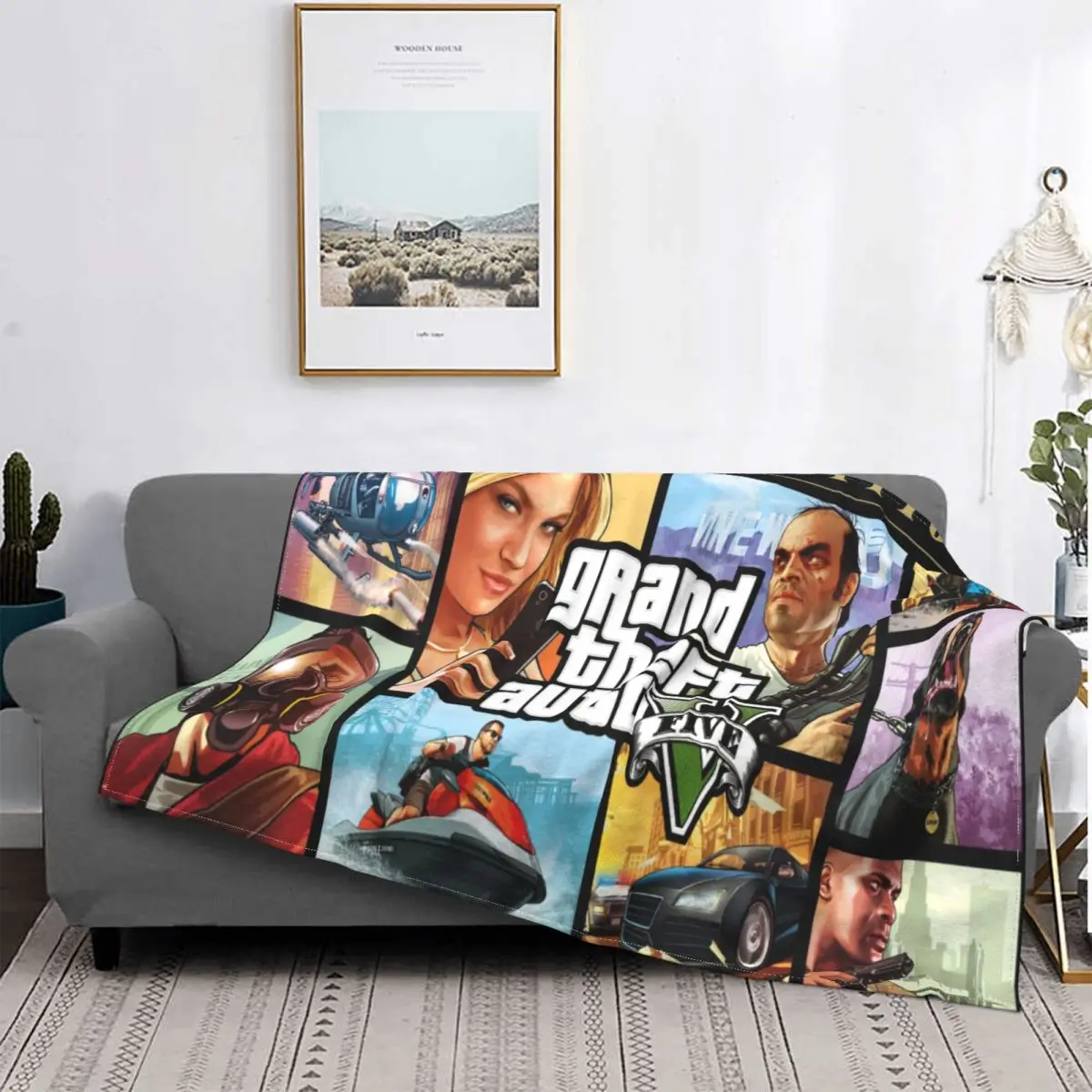 Лидер продаж фланелевое одеяло Grand Theft Auto V Gta S 2Xl |