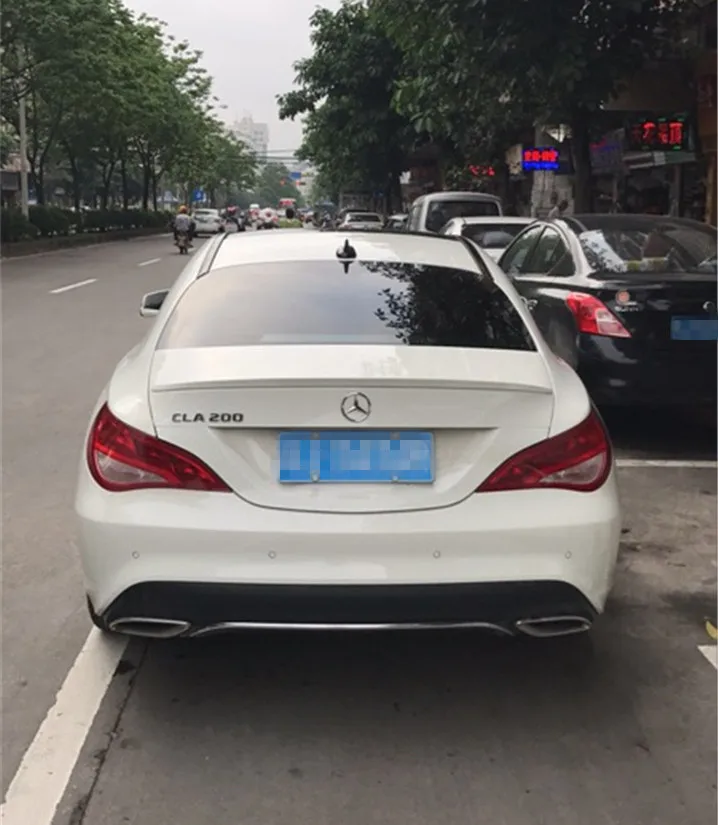Спойлер для W117 2015-2018 Mercedes-Benz CLA CLA180 CLA200 спойлер из АБС-пластика цветное заднее