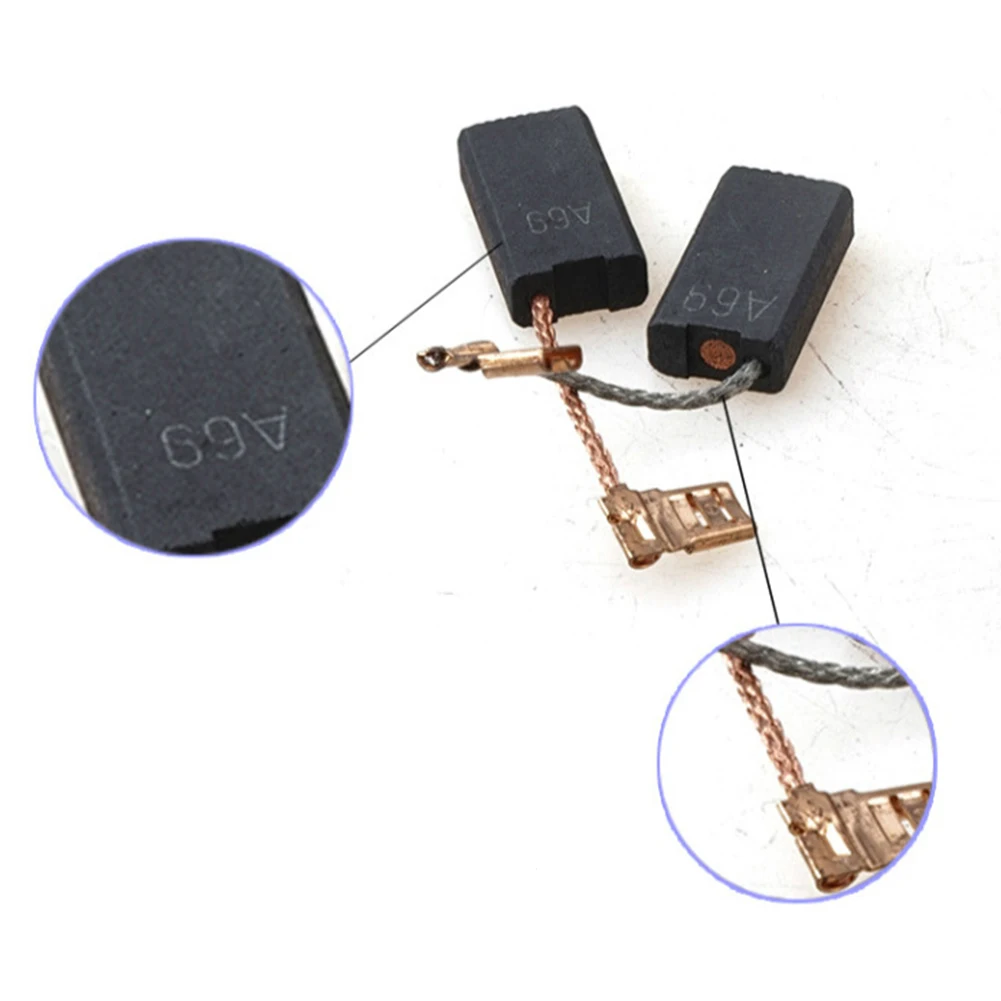 

2pcs/1 Pair Carbon Brushes For Bosch GBH5400 GBH5-38 X GSH38 GBH5-40D A69 22.9 * 12.2* 6.1 MM Carbon Brushes High Quality