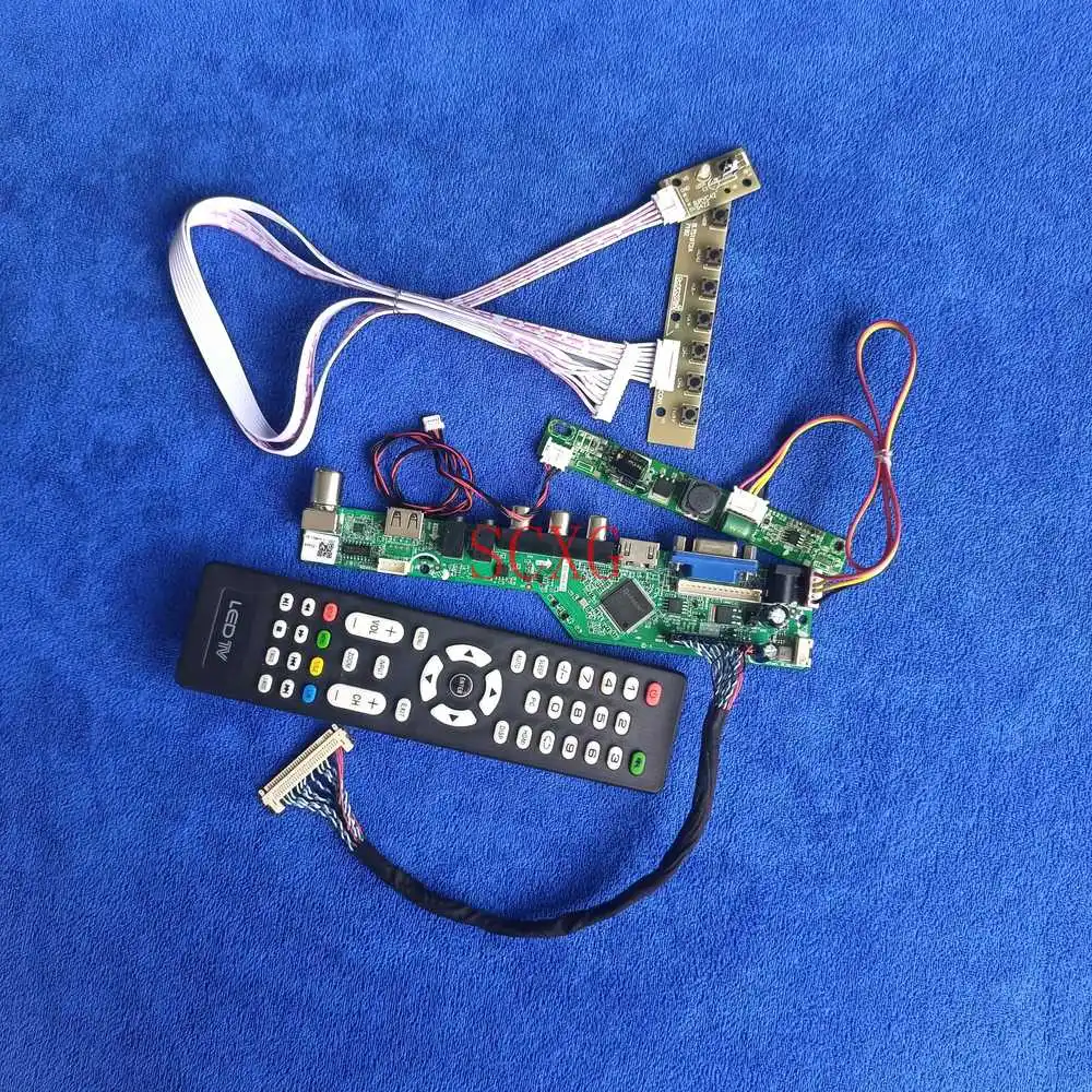 

Плата контроллера экрана 1600*900 Комплект HDMI-совместимый USB AV VGA аналоговый СВЕТОДИОДНЫЙ 30Pin LVDS ДЛЯ LTM200KL01 LTM200KT08 LTM200KT10/12/13