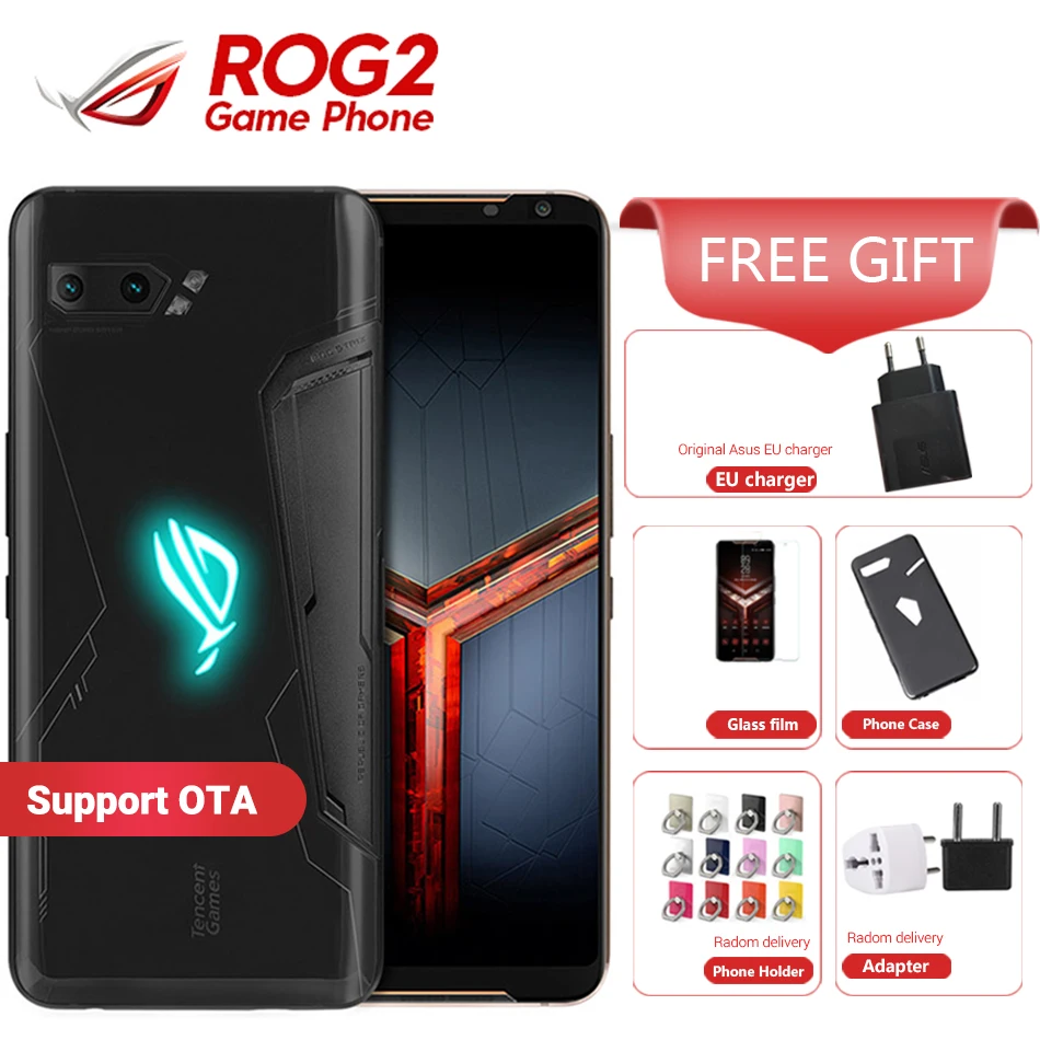 Asus ROG Phone 2 8 Гб 128 ГБ игровой смартфон II ZS660KL 6 59 &quotSnapdragon 855 + 6000 мАч мобильный