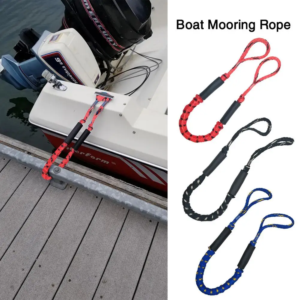 

Docking Line Mooring Rope For Canoe Elastic Stretching Mooring Rope 2pcs Bungee Docking Rope ​watercraft Boat Kayak Accessorie