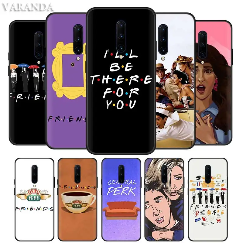 

Perk Central Cafe Friends Tv Case for Oneplus 8T 8 7T Nord Z 7 Pro 5G Coque for Oneplus8 One Plus Z Black Silicone Phone Covers