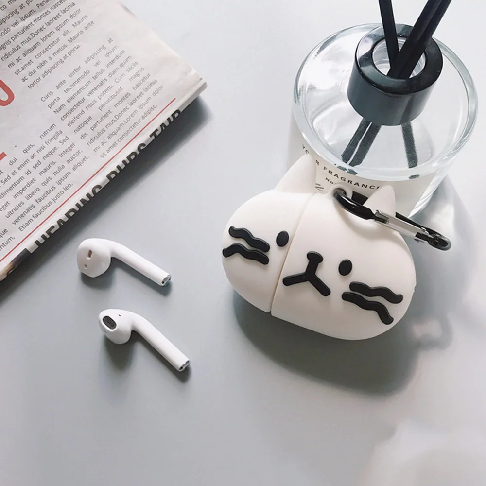 910011 Q UNCLE Bulldog защитный чехол для Apple Airpods беспроводной Bluetooth 2 поколения Tide индивидуальность стерео силиконовая гарнитура коробка - Цвет: 910011