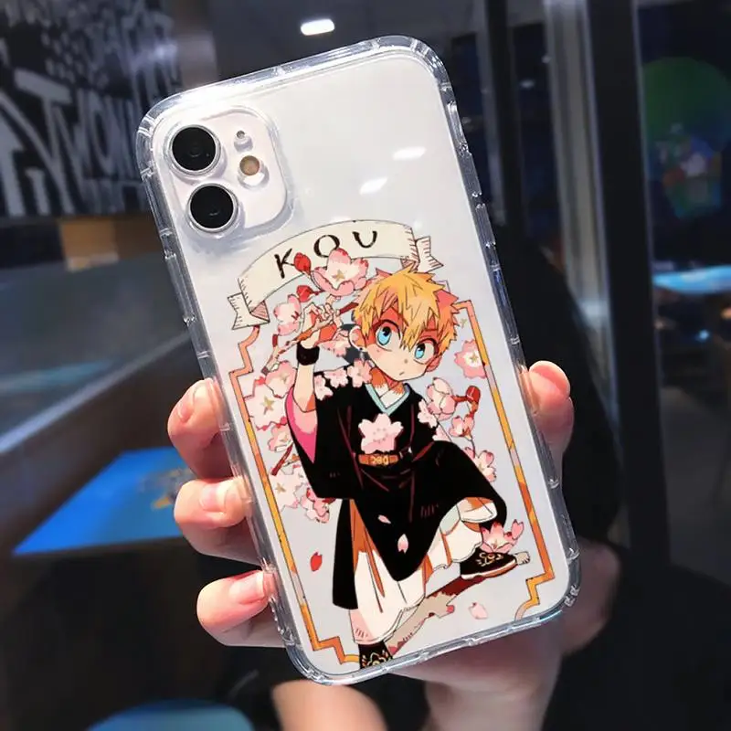 

Toilet Bound Hanako Kun Phone Cases Transparent for Clear iPhone 11 12 mini pro 8 7 6 6S XS MAX Plus X 5S SE 2020 XR
