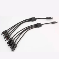 1pairs y 3y 4y branch parallel connection electrical solar connector photovoltaic 30a 1000v 2pcs solar panel cable wire connect
