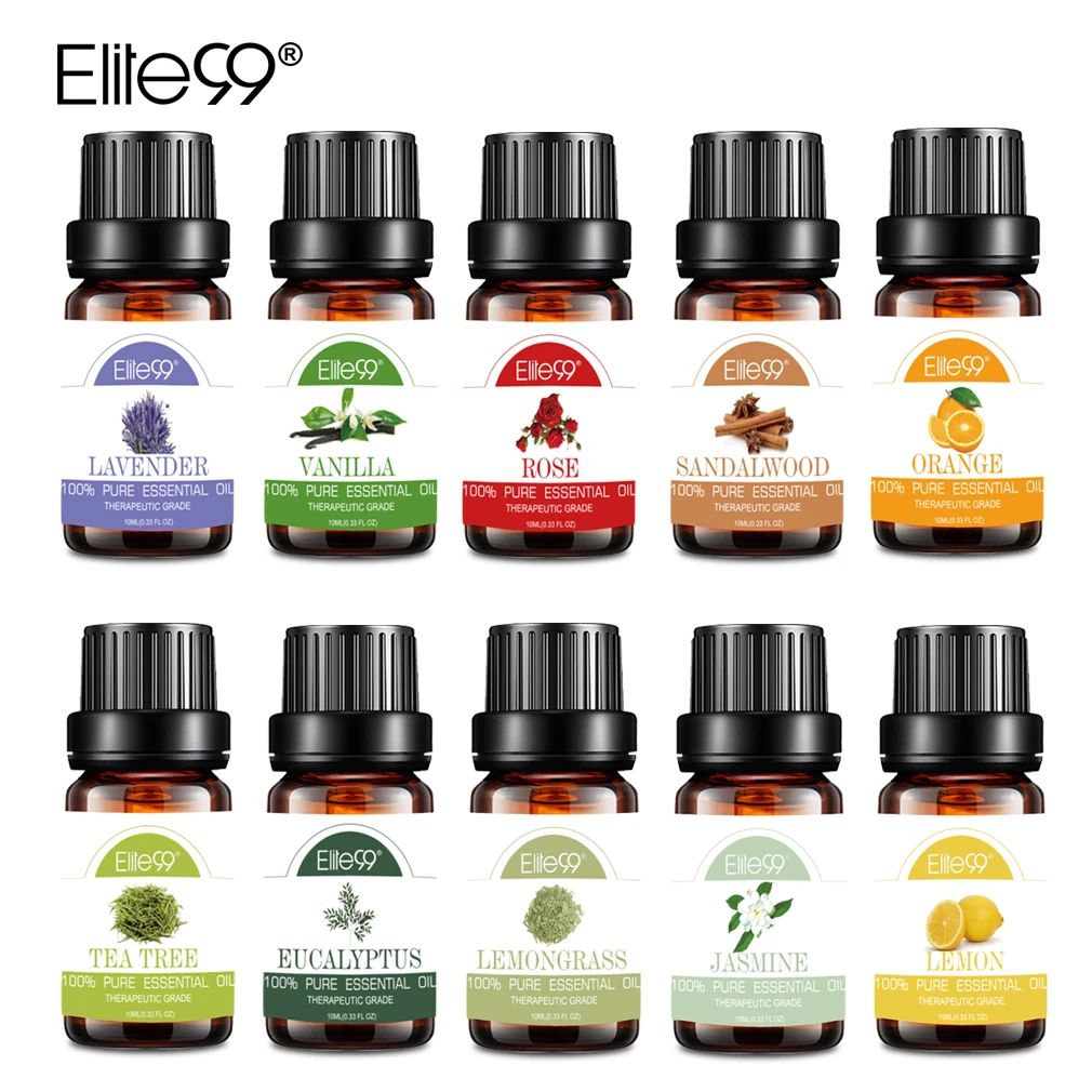 Elite99 10 шт. чистые эфирные масла для ароматерапии диффузоры эфирное масло