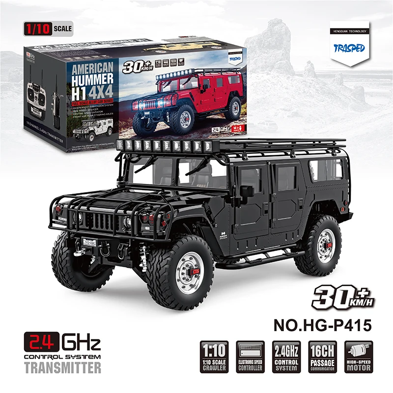 1/10 RC 4*4 США гражданского Hummer P415 автомобиль радио звук светильник металлический