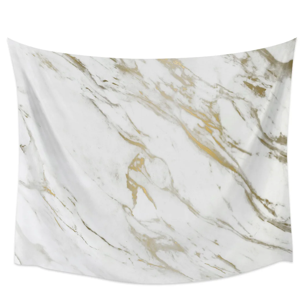 

White And Gold Pattern Marble Wall Tapestry Home Wall Decor Tapestry Cover Beach Towel Picnic Mat Yoga Mat
