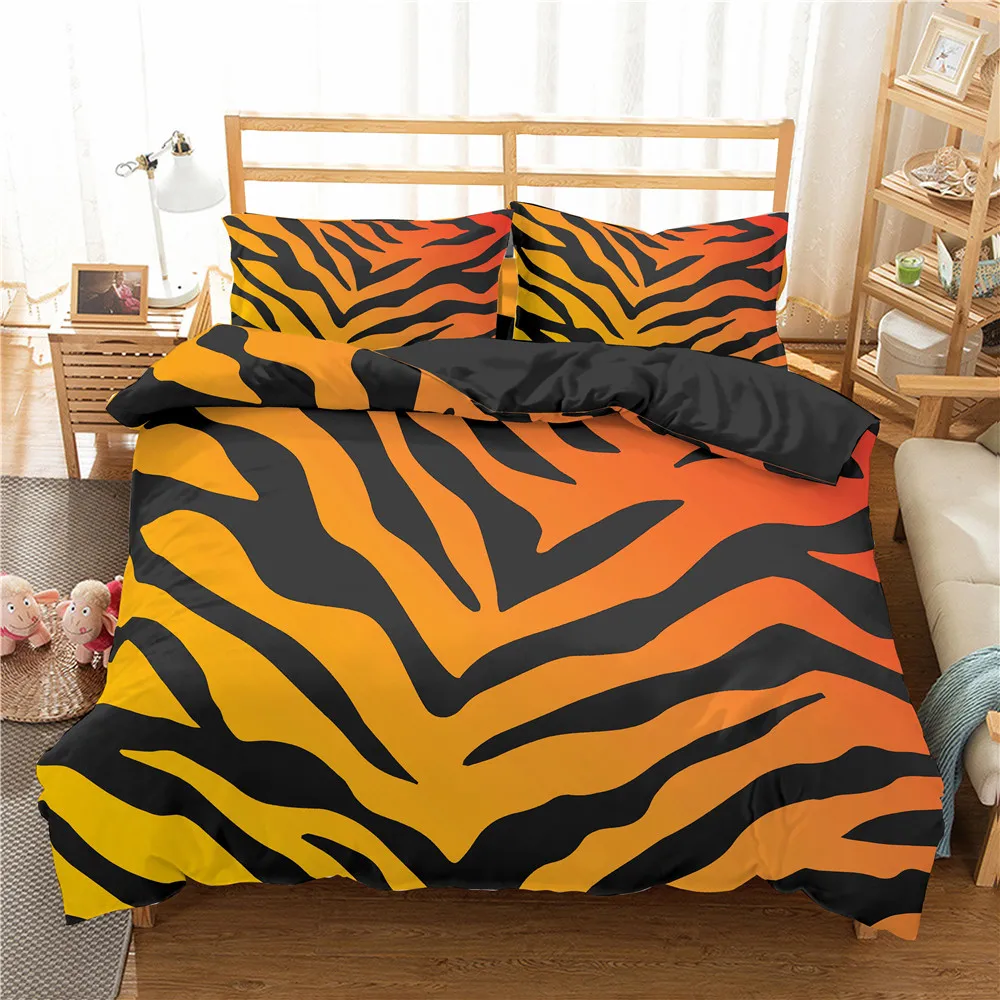 Homesky Роскошные комплекты постельного белья с леопардовым принтом пододеяльник