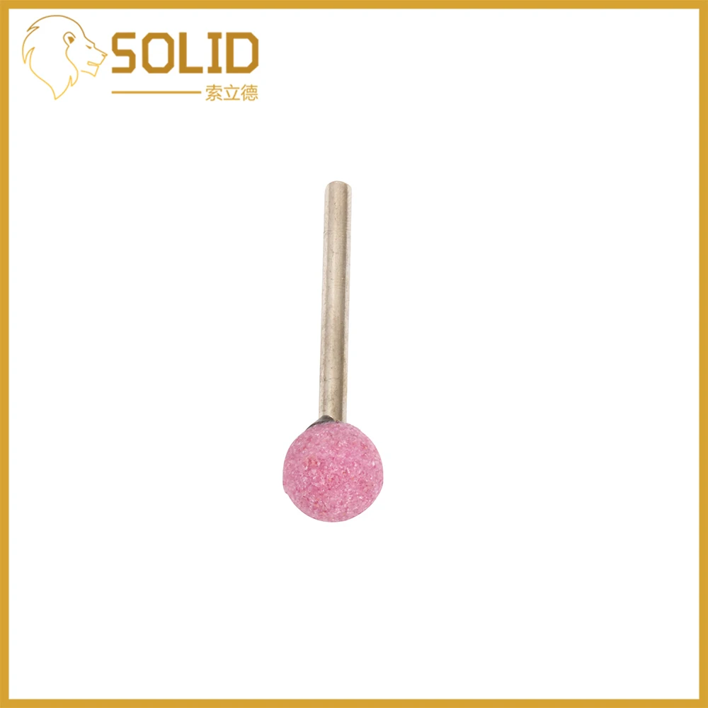 

Ceramics Grinding Head Shank 3mm Mounted Point Polishing Burr Bit for Mould Polishing Rotary Tools 50Pcs Spherical 12/14mm