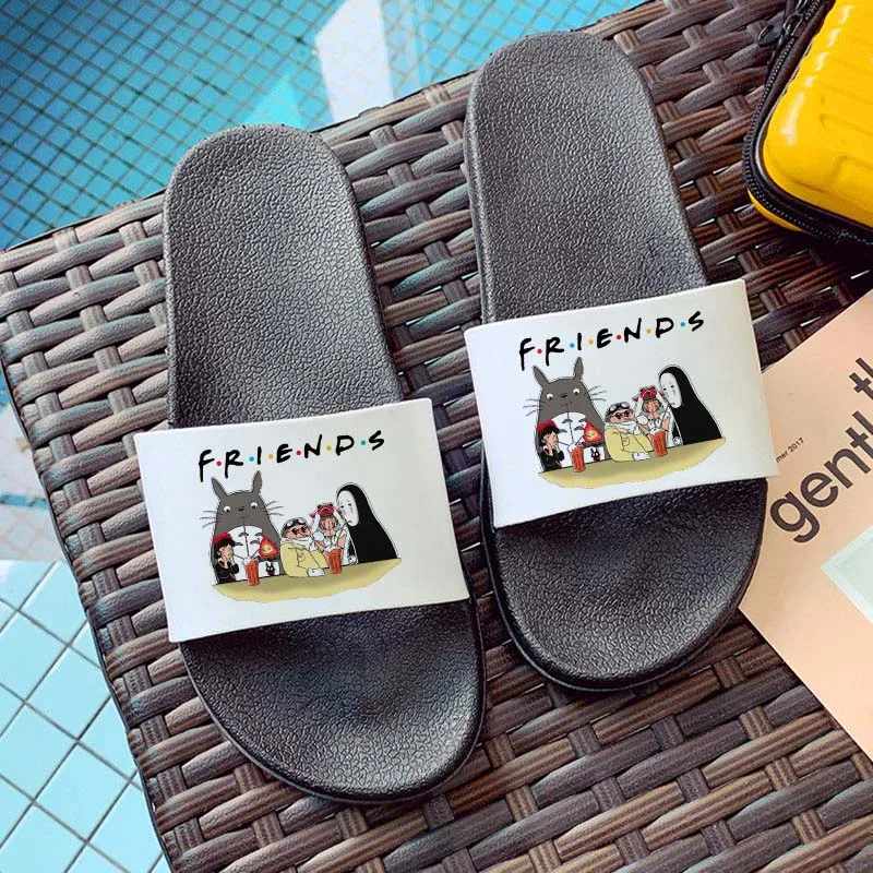 

Shoes for Woman Home Slippers Cartoon Indoor Bathroom Slides Outdoor Beach Sandals Non-slip filp flops Flat slipper Ladies shoes