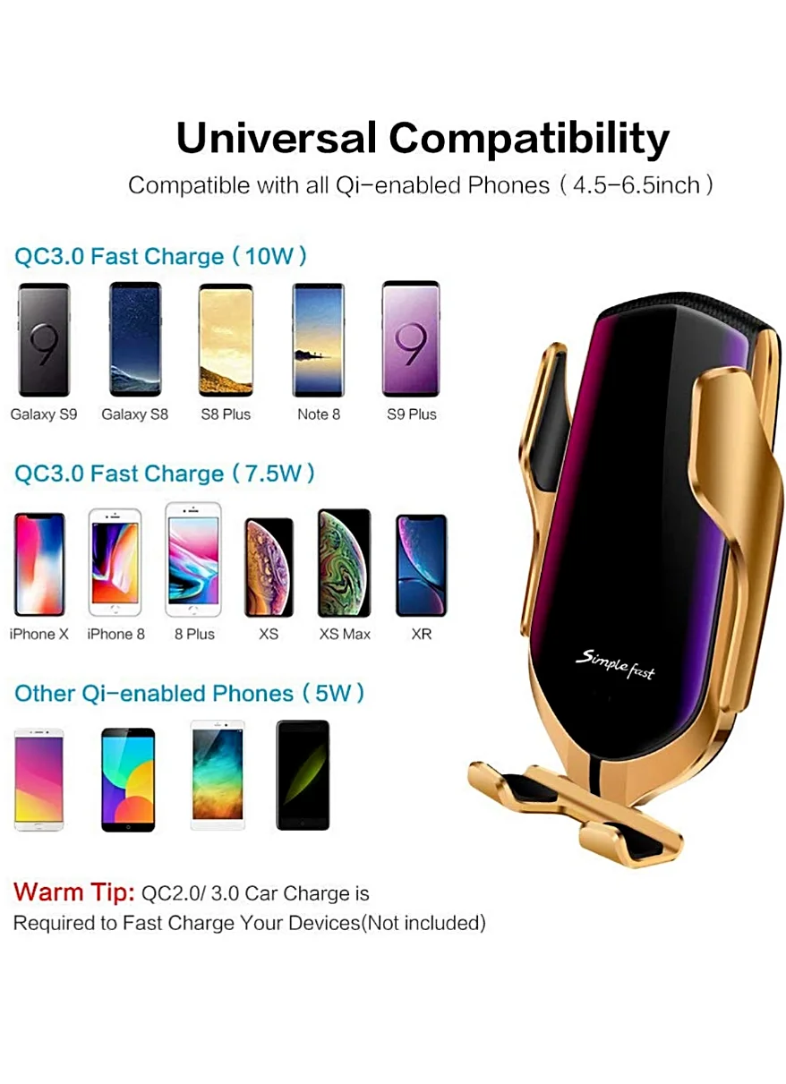 Автоматическое Беспроводное зарядное устройство R2 с интеллектуальным датчиком