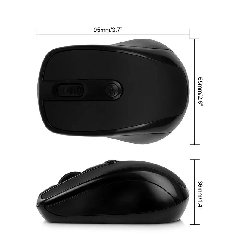 USB оптическая беспроводная компьютерная мышь 800 dpi 1000 dpi 1200 dpi 3 режима Мини широкий диапазон 2,4G приемник супер тонкая мышь для ПК ноутбука