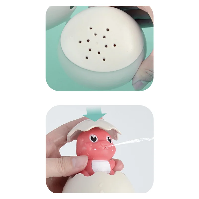 Baby Bathing Toy Kids Cute Dinosaur Egg Water Spray Sprinkler Bathroom Sprinkling Shower Swimming Toys Gift | Игрушки и хобби