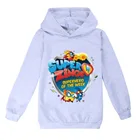 Детские толстовки с суперзингами; Толстовки для мальчиков; Модная Повседневная футболка с героями мультфильмов для маленьких девочек; Белая толстовка для мальчиков