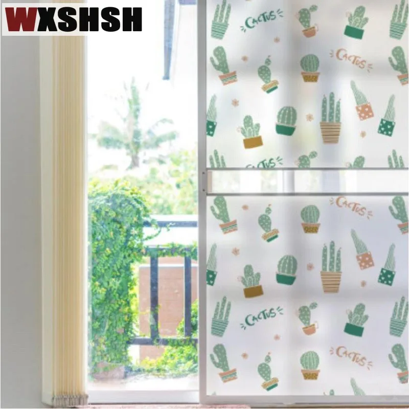 

50cmx100cm Static Cling Glass Covering Multi-Style Private Decorative Frosted Window Film For Bathroom Kitchen Balcony Bedroom