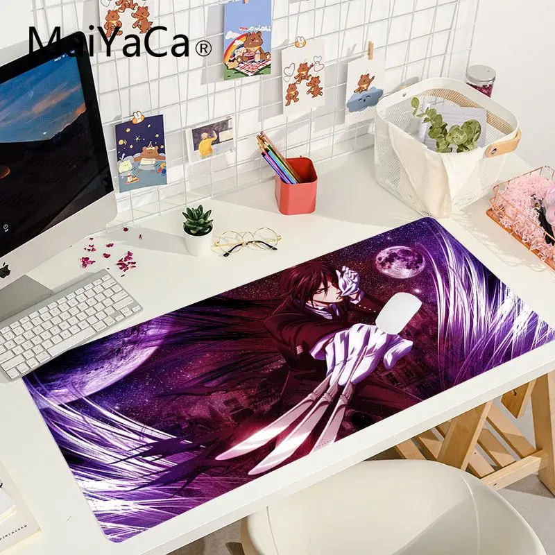 

Black Butler Beautiful Anime Non Slip PC Large Gaming Mouse Pad XL Locking Edge Size for CSGO Game Player Desktop PC Computer