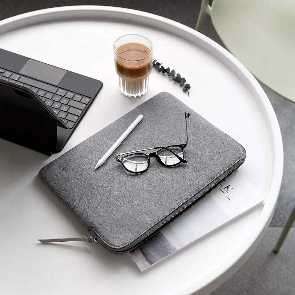 

Anti-Scratch Laptop Bag 12-Inch Tablet Bag Solid Color Polyester Handbag Computer Bag IPad Anti-Squeeze