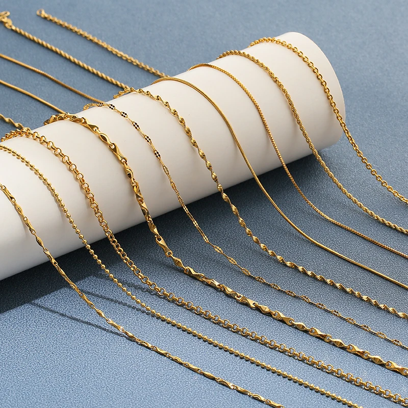 Цепочка с бусинами и змеей для мужчин женщин модное ожерелье медным покрытием