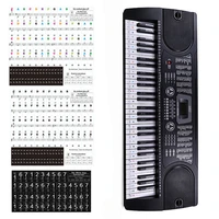 transparent piano keyboard sticker 3749546188 key electronic keyboard piano sticker 88 key piano stave note sticker for keys