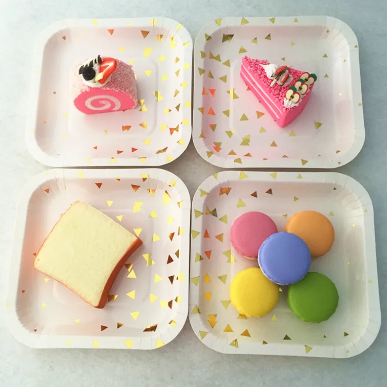 Бесплатная доставка 16 шт. тарелка для десерта на день рождения свадьбу 6 дюймов (16