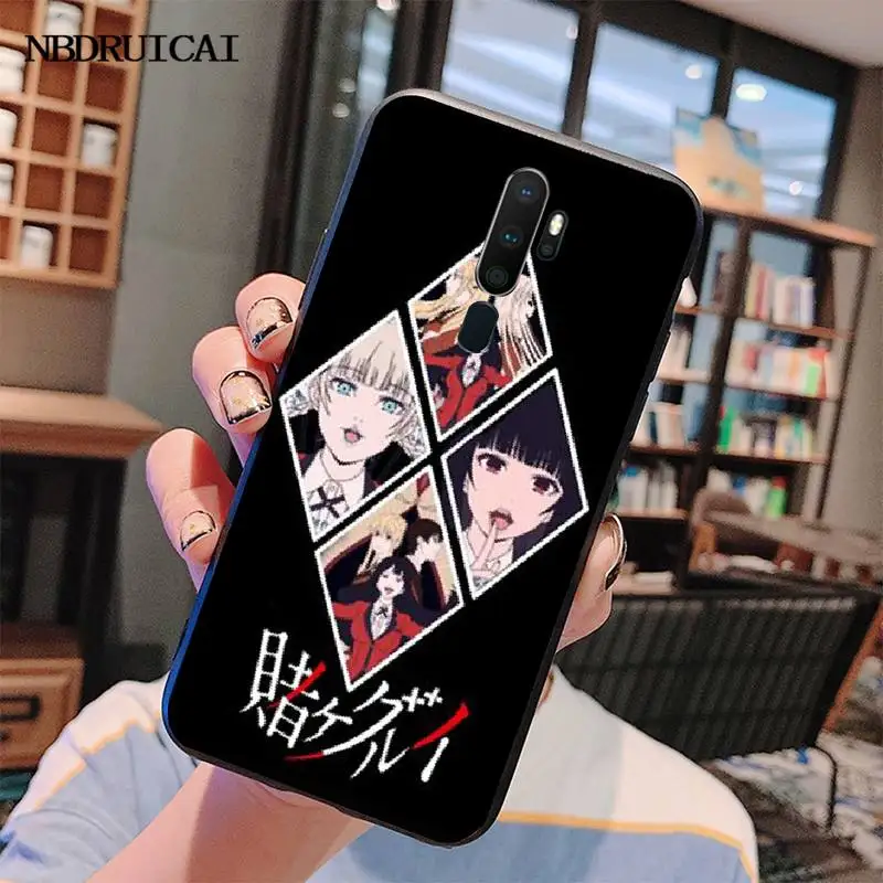Японский аниме чехол PENGHUWAN Kakegurui Jabami Yumeko Bling Cute для телефона Oppo A5 A9 2020 A11x A71 A73S A1K