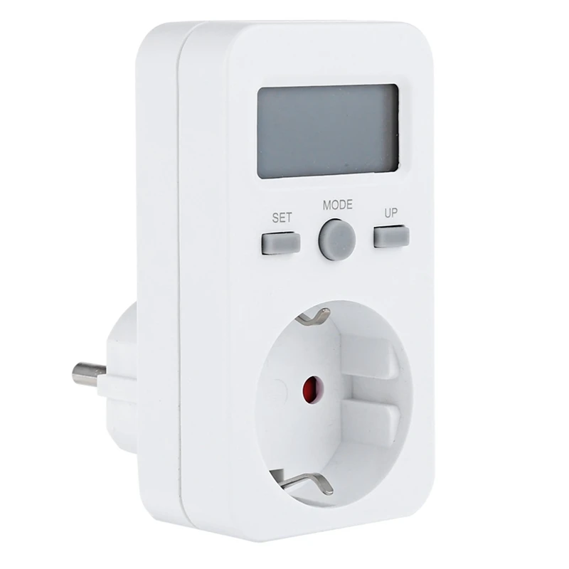 Eu Plug Plug-In Digital Wattmeter Lcd Energy Monitor Power Meter Electricity Electric Swr Usage Monitoring Socket (Eu | Электроника