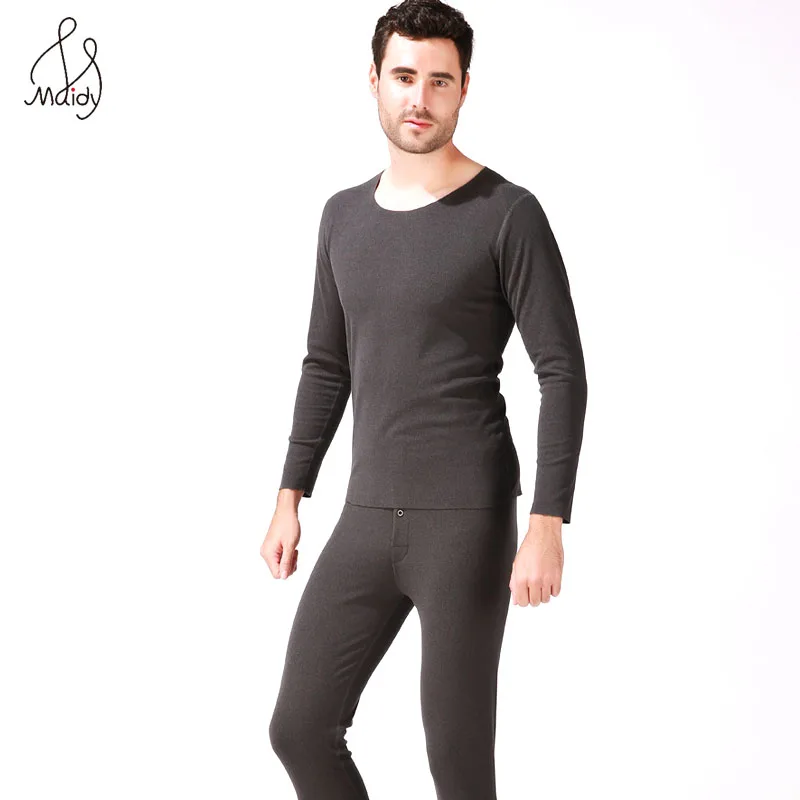 

Милая Мужская одежда бесшовное термобелье большой Размеры подштанники с круглым вырезом для мужчин, осень, зима теплая одежда однотонный т...