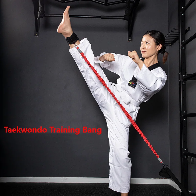 20-320 Pounds Taekwondo Boxing Training Alone Latex Rubber Resistance Band Thigh Strength Trainer Kick For Track And Field