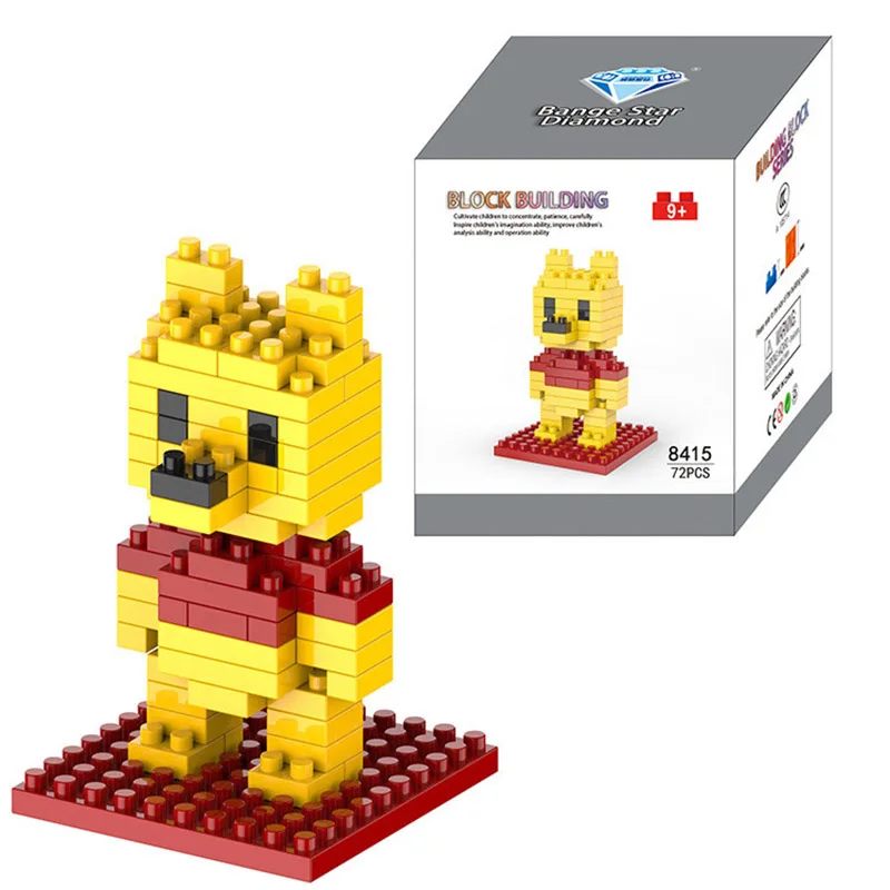 Новый мультяшный Марко Dimond маленькие кирпичи DIY птица кошка фигурки животных